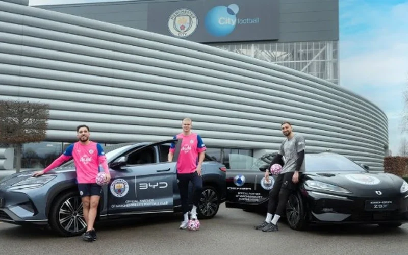 شراكة استراتيجية.. BYD العالمية تصبح الشريك الرسمي لنادي مانشستر سيتي الإنجليزي